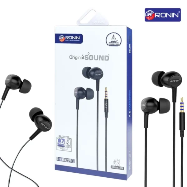 Ronin R9 Original Crystal Clear Sound Handsfree for Gaming & Music - Image 2