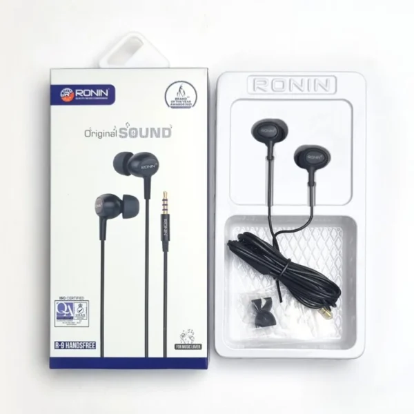 Ronin R9 Original Crystal Clear Sound Handsfree for Gaming & Music - Image 3