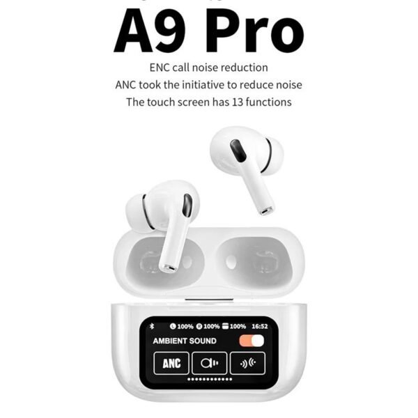 AirPods A9 Pro Touch ANC/ENC Wireless Earbuds - Image 3